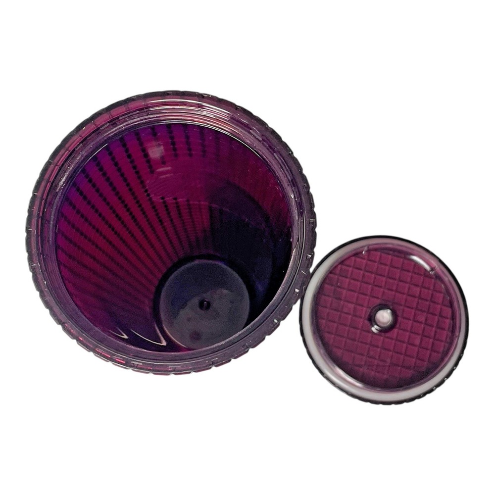 Starbucks 2020 Holiday Disco Grid Tumbler Berry Plum 24oz LE Collectible Cup - Picture 6 of 7